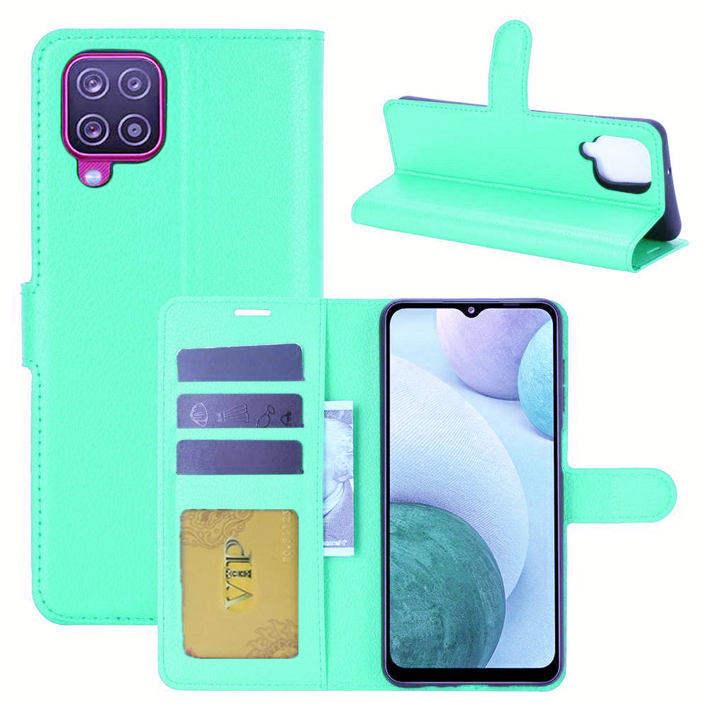 Étui portefeuille Folio en cuir pour Samsung Galaxy A12 / M12 / F12 Étui portefeuille Folio en cuir pour Samsung Galaxy A12 / M12 / F12